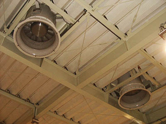 工場用排気ファン（天井縦型）